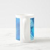 Tasse En Porcelaine Solstice d'hiver bleu Abstrait (Dos)