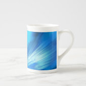Tasse En Porcelaine Solstice d'hiver bleu Abstrait (Droite)