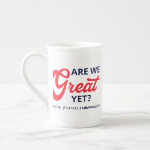 Tasse En Porcelaine Sommes-nous déjà grands ? Parce que j'ai juste hon