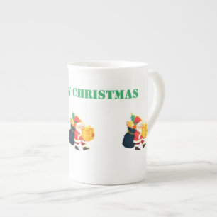 Tasse En Porcelaine Spécialité en porcelaine osseuse Joyeux Noël impri
