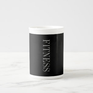Tasse En Porcelaine Sport Fitness Gris Noir tendance
