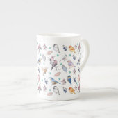 Tasse En Porcelaine Spring Birds Pattern (Devant droit)