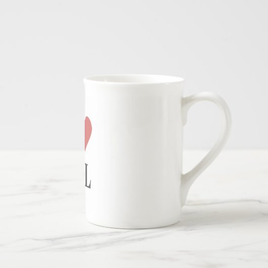 Tasse En Porcelaine SQL coeur (Droite)