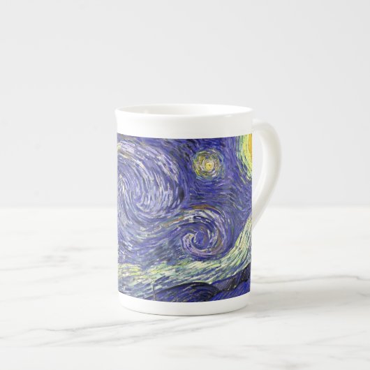 Tasse En Porcelaine Starry Night, Vincent Van Gogh. (Devant droit)