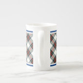 Tasse En Porcelaine Stewart Clan robe Tartan bleu et blanc Plaid (Dos)