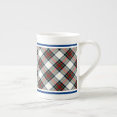 Tasse En Porcelaine Stewart Clan robe Tartan bleu et blanc Plaid (Droite)