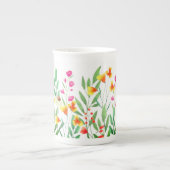 Tasse En Porcelaine Sublimation fleur sauvage (Devant)