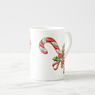 Tasse En Porcelaine Sucrerie 2 de Noël