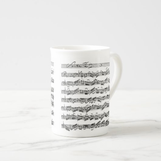 Tasse En Porcelaine Suite de violoncelle de Bach (Devant droit)