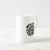 Tasse En Porcelaine Super Dad Hero Typography Design-67888 (Devant droit)