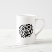 Tasse En Porcelaine Super Dad Hero Typography Design-67888 (Droite)