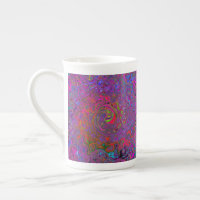 Super psychédélique Magenta Retro Liquide Swirl