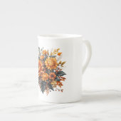 Tasse En Porcelaine Superbe automne floral (Devant droit)