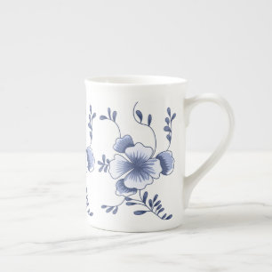Tasse En Porcelaine Suppression du style Pansy