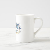 Tasse En Porcelaine Symbol Infinity of Blue Morpho Butterflies (Droite)