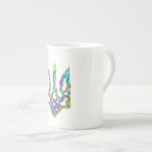 Tasse En Porcelaine Symbole ukrainien trident (Devant droit)