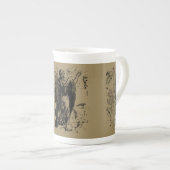 Tasse En Porcelaine Symbole Virgo Constellation Hevelius 1690 (Devant droit)