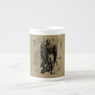 Tasse En Porcelaine Symbole Virgo Constellation Hevelius 1690