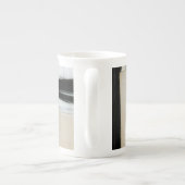 Tasse En Porcelaine Tableau noir et blanc Abstrait (Dos)