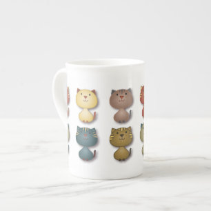 Tasse En Porcelaine Tasse de porcelaine tendre de Kitty Kats