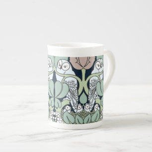 Tasse En Porcelaine Tasse de porcelaine tendre de motif de nid de