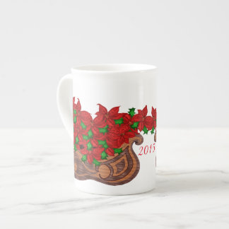 Tasse En Porcelaine Tasse de porcelaine tendre de traîneau de