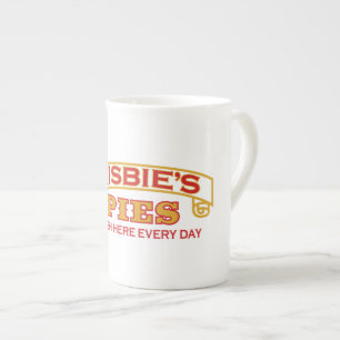 Tasse En Porcelaine Tasse des tartes de Frisbie de porcelaine tendre