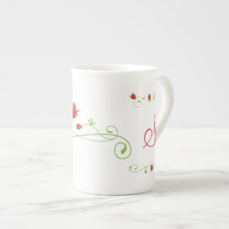 Tasse En Porcelaine Tasse élégante de porcelaine tendre de monogramme