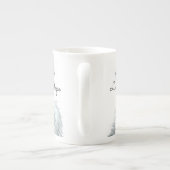 Tasse En Porcelaine Tasse inspirée de porcelaine tendre de plume (Dos)