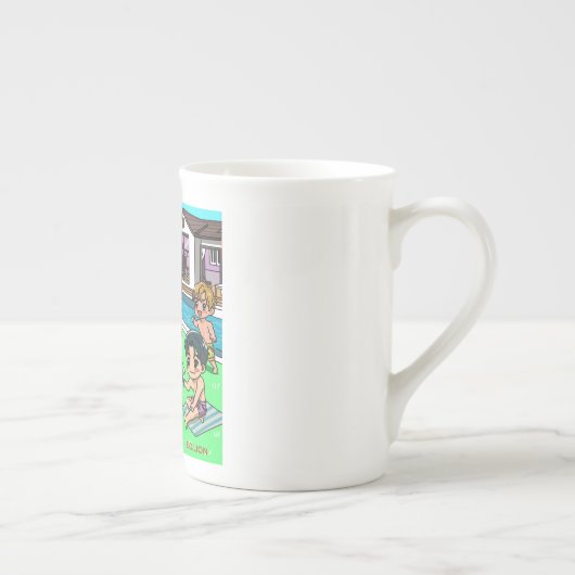 Tasse En Porcelaine Taza divertida. (Droite)