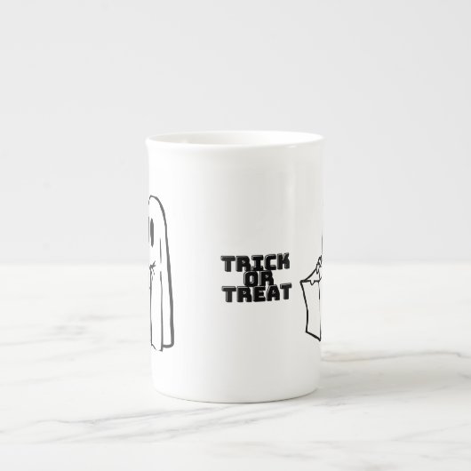 Tasse En Porcelaine Taza Jumbo TRICK OR TREAT (Devant)