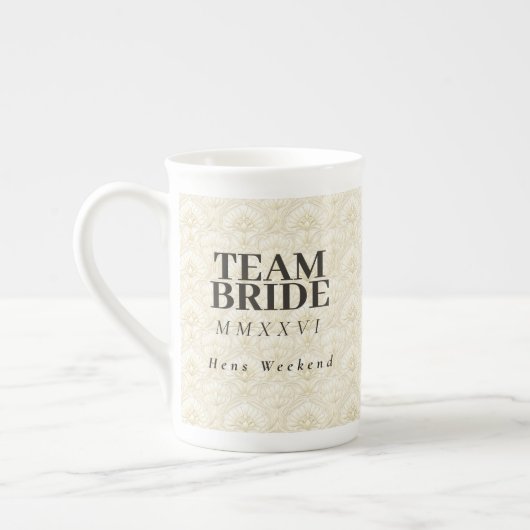 Tasse En Porcelaine Team Bride | Ornamental Art Deco – Ivory Keepsake (Gauche)