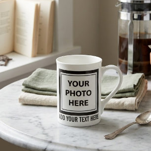 Tasse En Porcelaine Télécharger 2 photos et ajouter du texte - Personn