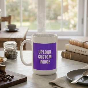 Tasse En Porcelaine Télécharger une image personnalisée - Ajoutez la v