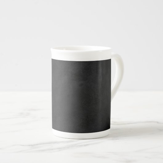 Tasse En Porcelaine Texture du tableau noir rétro (Devant droit)