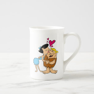 Tasse En Porcelaine The Flintstones   Betty Kissing Barney