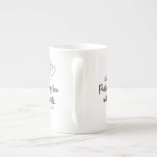Tasse En Porcelaine THÉ PASTEUR AVEC JESUS Christian Temps calme (Dos)