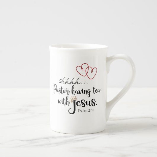 Tasse En Porcelaine THÉ PASTEUR AVEC JESUS Christian Temps calme (Droite)