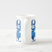 TASSE EN PORCELAINE TIARE (BLEU) (Dos)