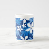 TASSE EN PORCELAINE TIARE (BLEU) (Devant)