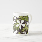 TASSE EN PORCELAINE TIARE (COMBO OLIVE) (Devant droit)