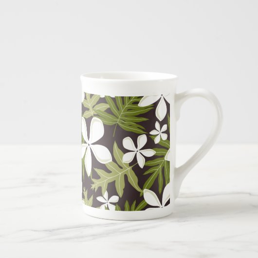 TASSE EN PORCELAINE TIARE (COMBO OLIVE) (Droite)