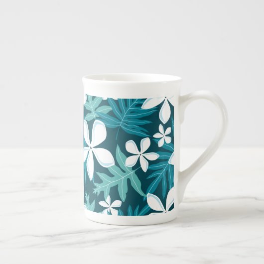 TASSE EN PORCELAINE TIARE (TURQUOISE) (Droite)