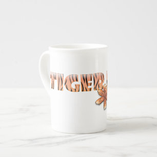 Tasse En Porcelaine Tiger Maman avec Tiger Lily