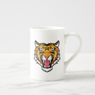 Tasse En Porcelaine Tigre torche tête-25818