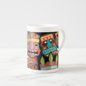 Tasse En Porcelaine TIKI Pattern 5 (Devant droit)