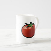 Tasse En Porcelaine tomate rouge (Devant droit)