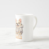 Tasse En Porcelaine Too Cute to Be Serious – Funny French Bulldog  (Devant droit)