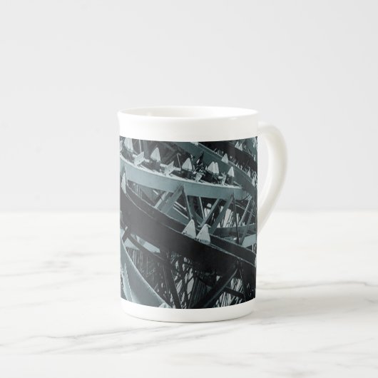 Tasse En Porcelaine Tour Eiffel Paris Acier et ciel (Devant droit)