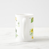 Tasse En Porcelaine Tournesol aquarelle (Dos)